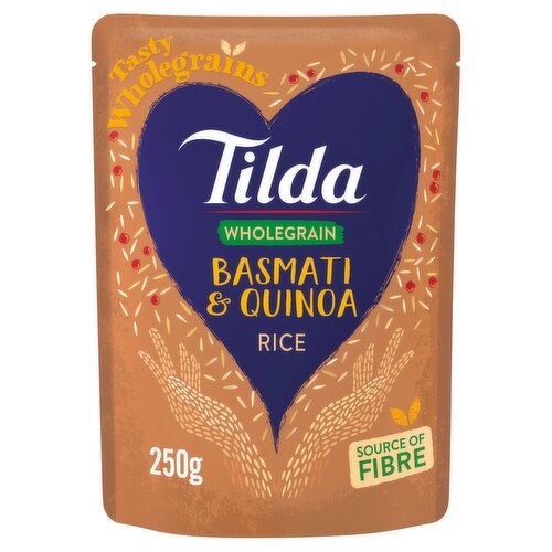 Tilda Microwave Wholegrain Basmati & Quinoa Rice (250 g)