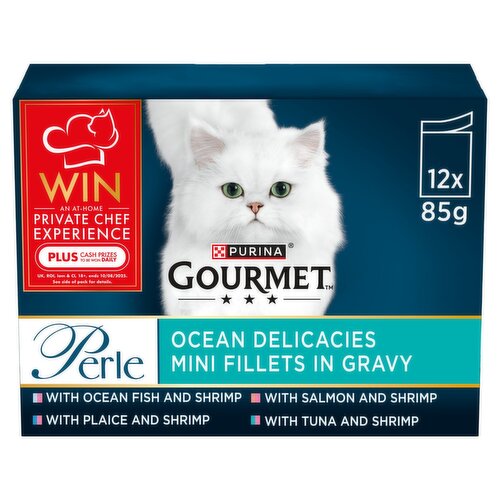 Gourmet Perle Ocean Delicacies Cat Food 12 Pack (1.02 kg)