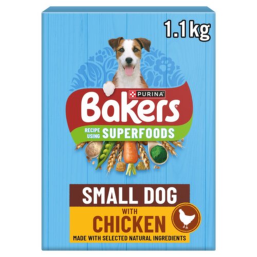 Bakers Chicken and Vegetable Small Dog Dry Food (1.1 kg)