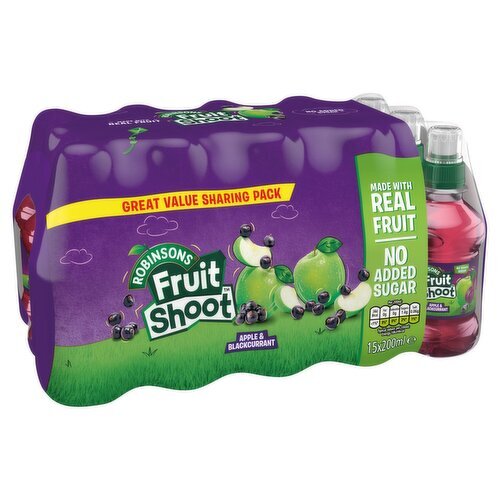 Robinsons Fruit Shoot Nas Apple & Blackcurrant 15 Pack (200 ml)