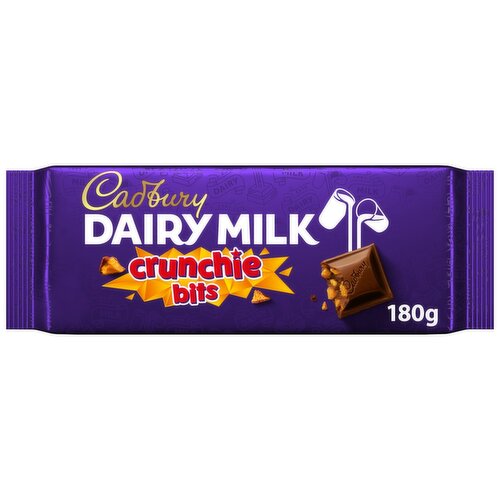 Cadbury Dairy Milk Crunchie Milk Chocolate Family Bar (180 g)