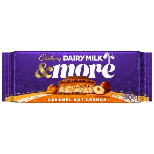 Cadbury Dairy Milk & More Caramel Nut Crunch Bar (200 g)