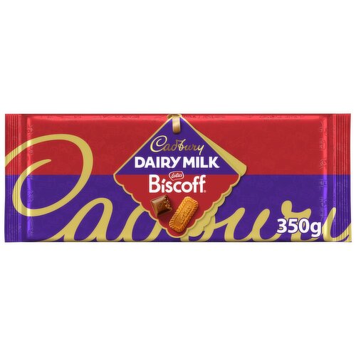 Cadbury Dairy Milk Biscoff Chocolate Bar (350 g)