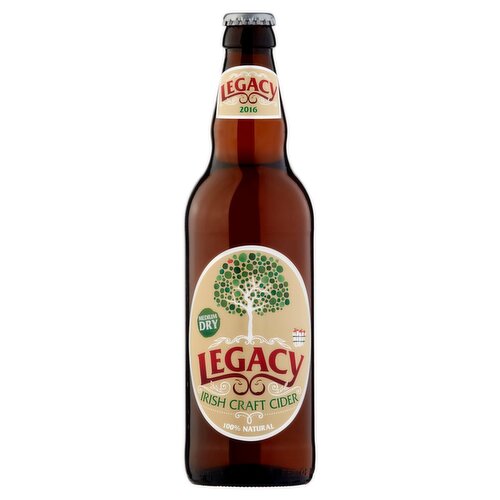 LEGACY IRISH CIDER MEDIUM DRY|500MLS** (500 ml)