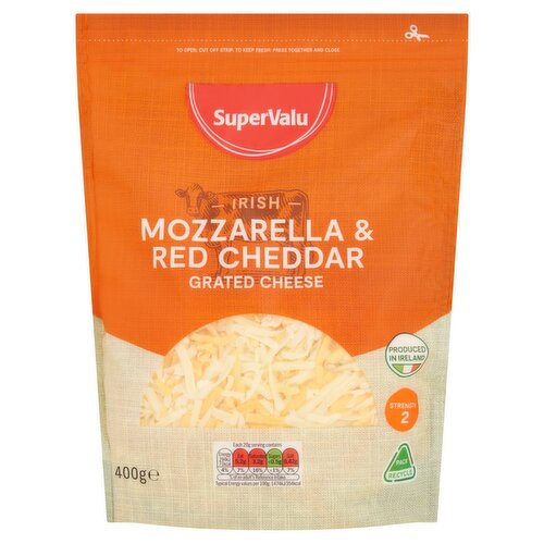 SuperValu Grated Mozzarella & Red Cheddar (400 g)