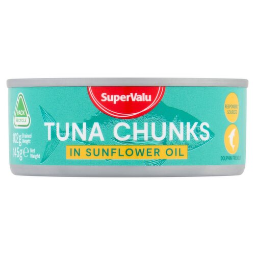 SuperValu Tuna Chunks In Sunflower Oil (145 g)