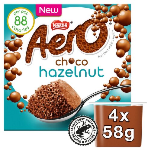 Aero Choco Hazelnut Mousse 4 Pack (58 g)