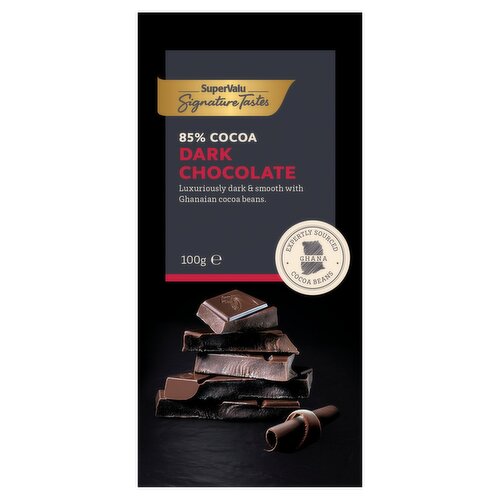 SuperValu Signature Tastes 85% Cocoa Dark Chocolate Bar  (100 g)