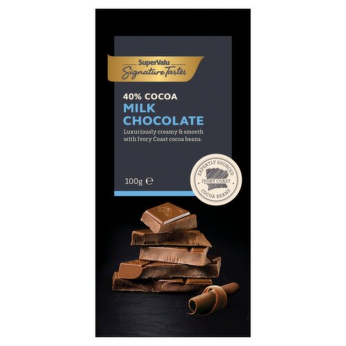 SuperValu Signature Tastes 40% Cocoa Milk Chocolate Bar  (100 g)