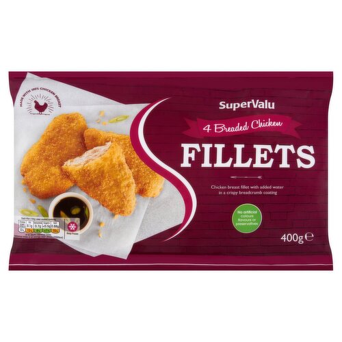 SuperValu Plain Breaded Chicken Fillet (400g) (400 g)