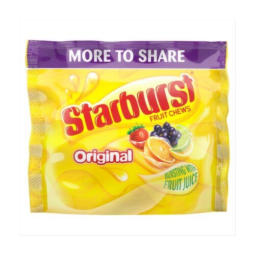 Starburst Fruit Chews Original More to Share Pouch  (350 g)