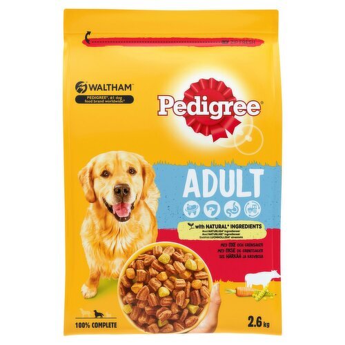 Pedigree Complete Beef & Vegetable Adult Dog Food (2.6 kg)