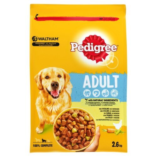 Pedigree Complete Chicken & Vegetable Adult Dog Food (2.6 kg)