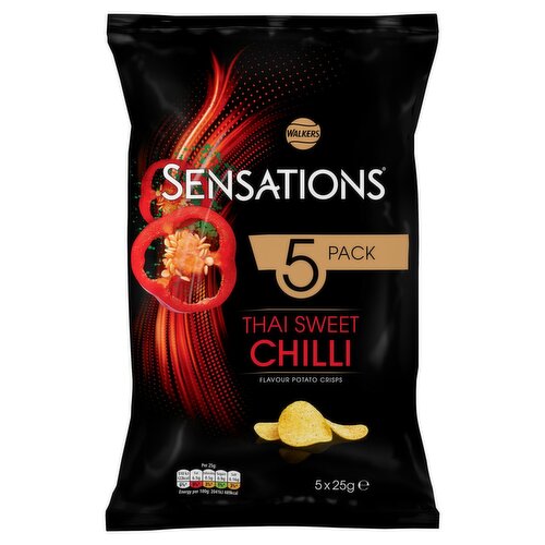 Walkers Sensations Thai Sweet Chilli Crisps 5 Pack (25 g)