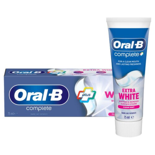 Oral-B Complete Plus Extra White Toothpaste (75 ml)