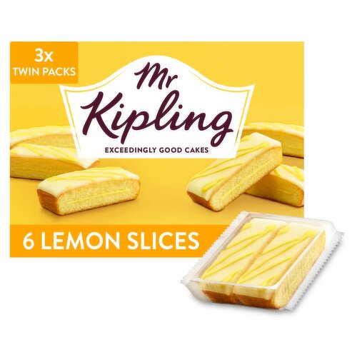 Mr Kipling Lemon Layered Slices 6 Pack (202 g)