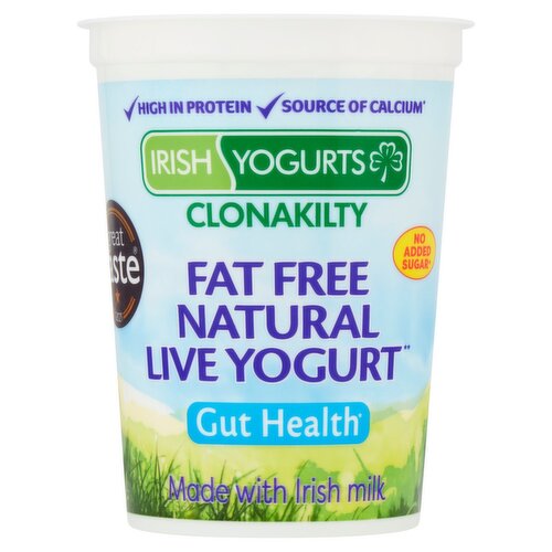 Irish Yogurts Fat Free Natural Live Yogurt (500 g)