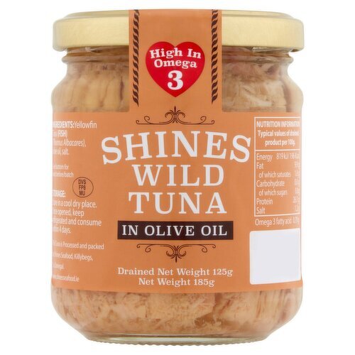 Shines Wild Yellowfin Tuna Olive Oil 185g (212 g)