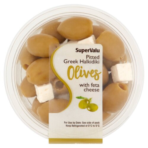 SuperValu Pitted Greek Halkidiki Olives with Feta Cheese (150 g)