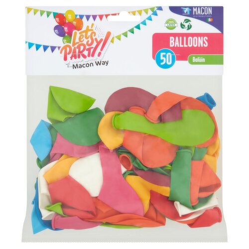 Macon Balloons 50 Pack (50 Piece)