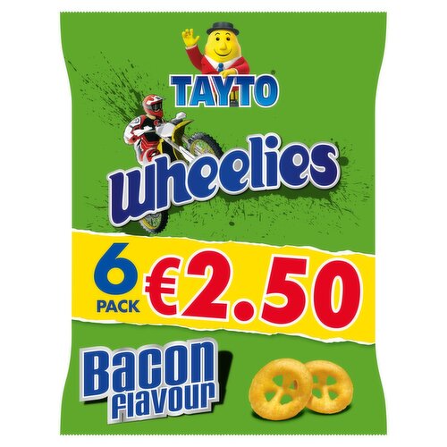 Tayto Wheelies Snacks 6 Pack (20 g)