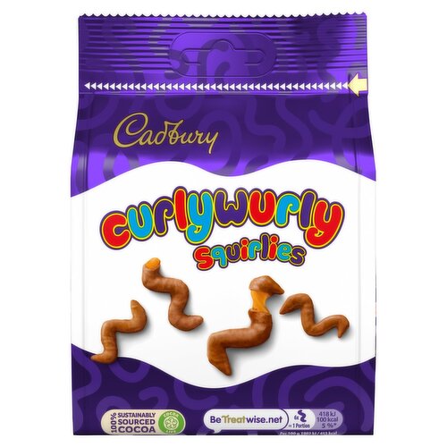 Cadbury Curlywurly Squirlies Chocolate Pouch (108 g)
