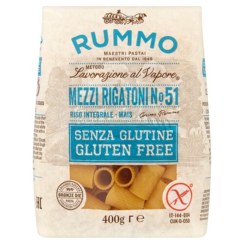 Rummo Gluten Free Mezzi Rigatoni Pasta (400 g)