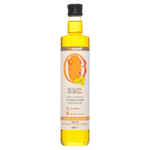 Sussed Healthy Heart Omega 3 Extra Virgin Rapeseed Oil (500 ml)