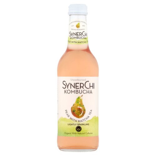 Synerchi Live Kombucha Pear with Matcha Tea (330 ml)