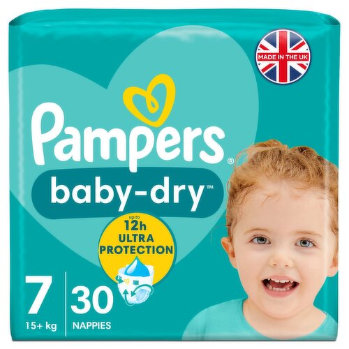 Pampers Baby-Dry Nappies Size 7 (30 Piece)