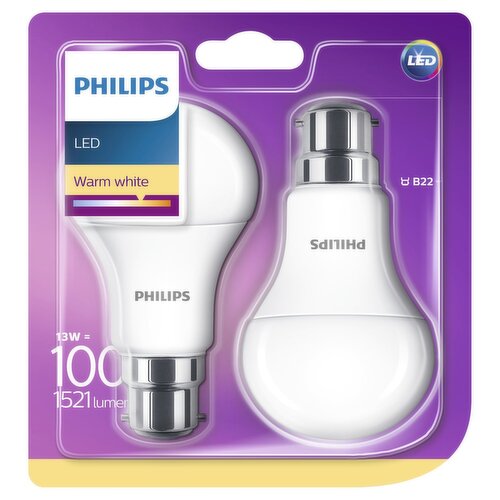 Philips LED Bulb 100W Twin Pack (2 Piece)