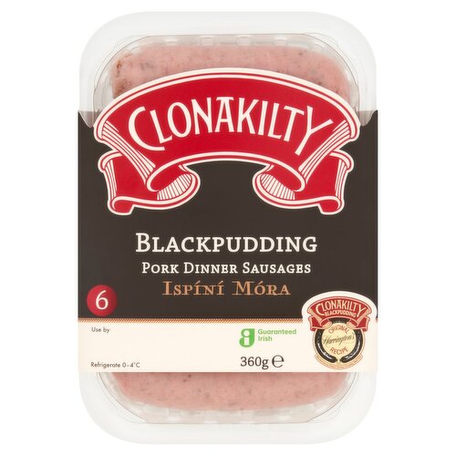 Clonakilty Black Pudding Dinner Sausages (360 g)