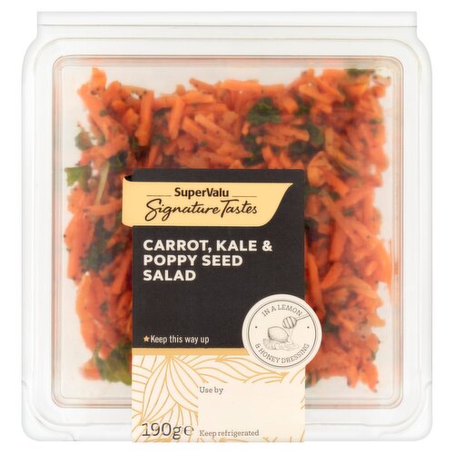 SuperValu Signature Tastes Carrot. Kale & Poppy Seed Salad (190 g)