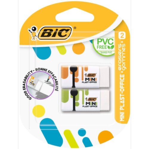 Bic Erasers (2 Piece)