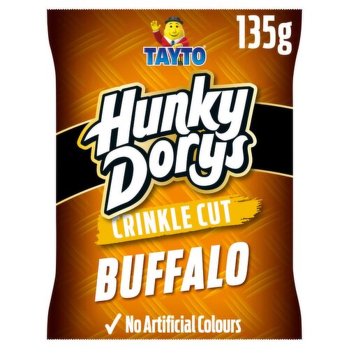 Tayto Hunky Dorys Crinkle Cut Buffalo Crisps (135 g)