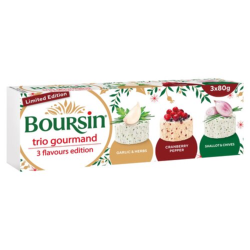 Boursin Trinity 3 Flavour Edition (240 g)