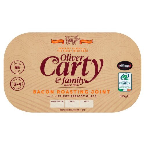 Oliver Carty Family Bacon Roasting Joint With A Sticky Apricot Glaze (575 g)