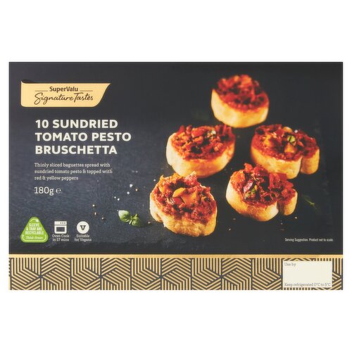 SuperValu Signature Tastes Sundried Tomato Pesto Bruschetta 10 Pack (180 g)