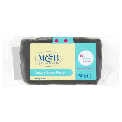 M&B of London Black Sugar Paste (250 g)