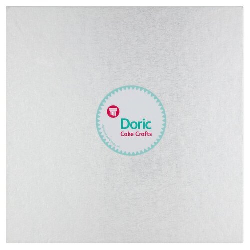 Doric Cake Crafts 12'' Square Cake Drum Silver (1 Piece)