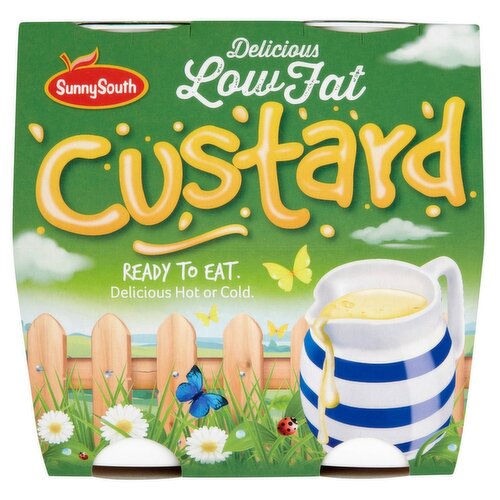 Sunny South 4 Pack Ready to Eat Low Fat Custard Pots (150 g)