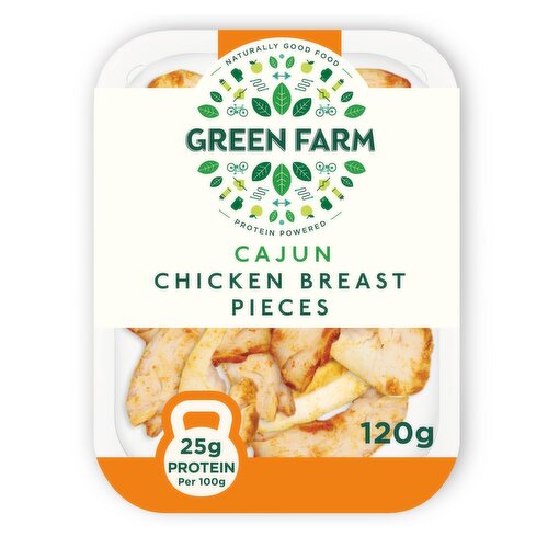 Green Farm Cajun Chicken Breast Pieces (120 g)