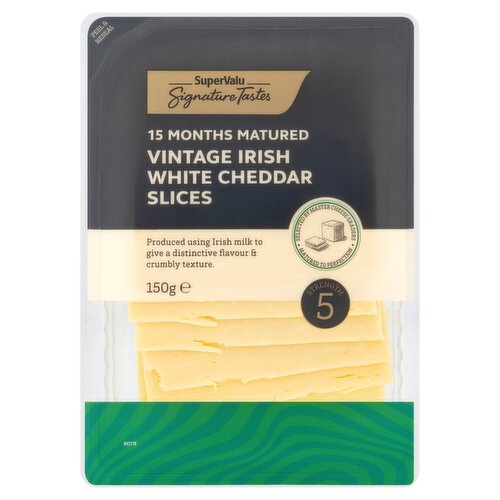 SuperValu Signature Tastes Irish Vintage White Cheddar Slices (150 g)