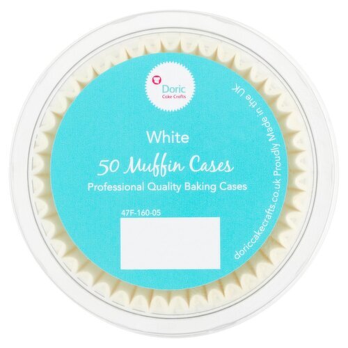 Doric Cake Crafts White Muffin Cases (1 Piece)