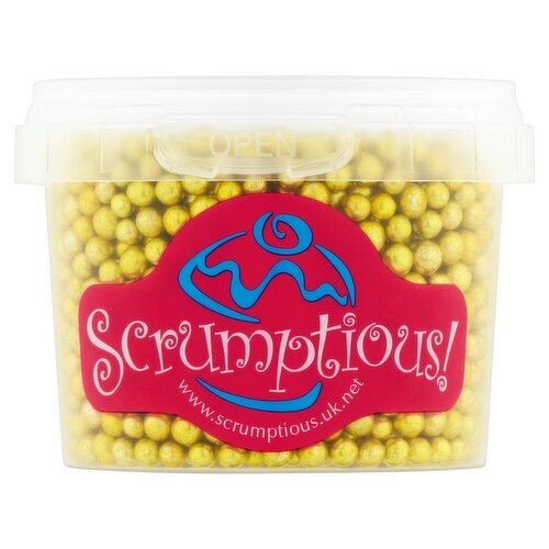 Scrumptious! Gold Sugar Pearls (1 Piece)