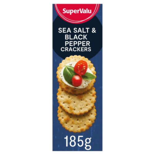 SuperValu Sea Salt & Black Pepper Crackers (185 g)