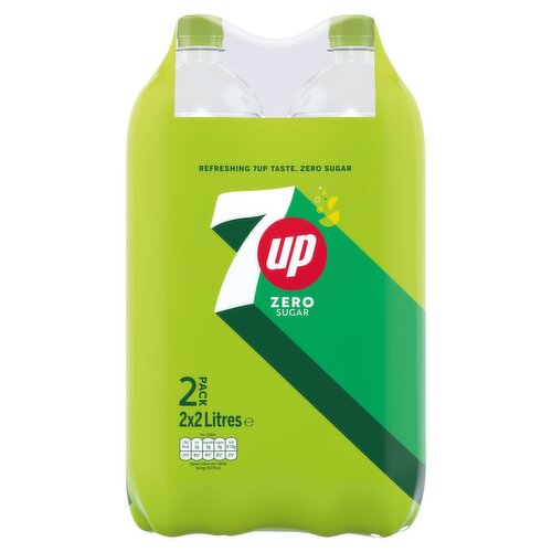 7UP Zero Lemon & Lime Twin Pack (2 L)