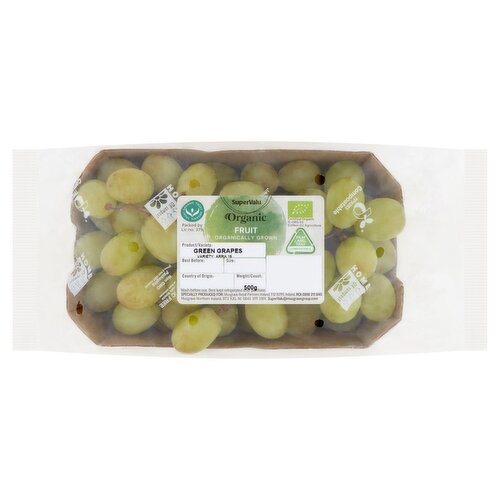 SuperValu Organic Green Grapes (500 g)