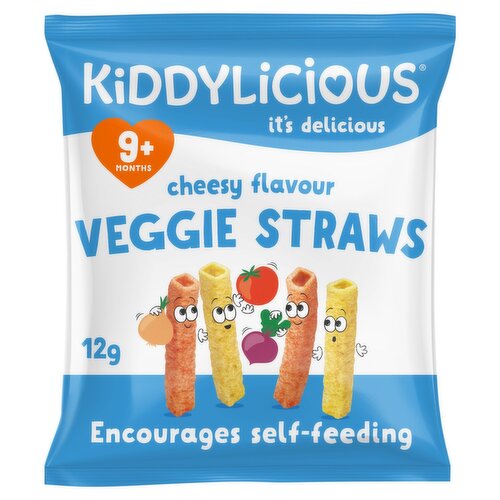 Kiddylicious Cheesy Veggie Straws 9+ Months (12 g)