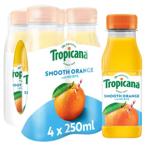 Tropicana Smooth Orange 4 Pack (250 ml)